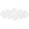 Ekena Millwork Zoe Architectural Grade PVC Ceiling Medallion, 32"W x 21 3/8"H x 3"ID x 10"C x 1"P, One-Piece CMP32X21ZE-03000 - alternate 4